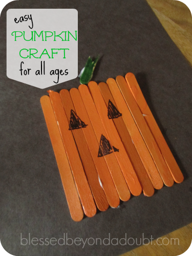 EASY Kids Pumpkin Crafts