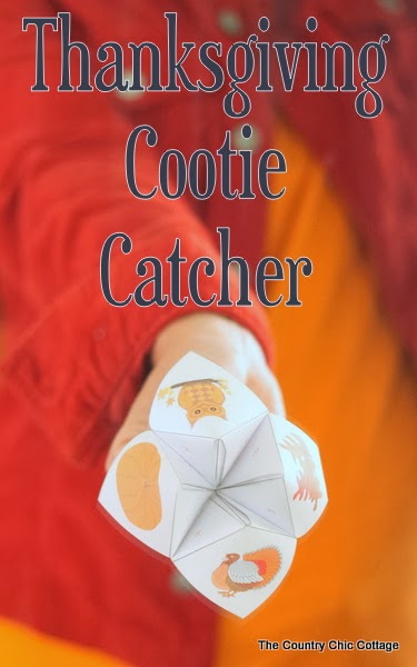 thanksgiving cootie catcher