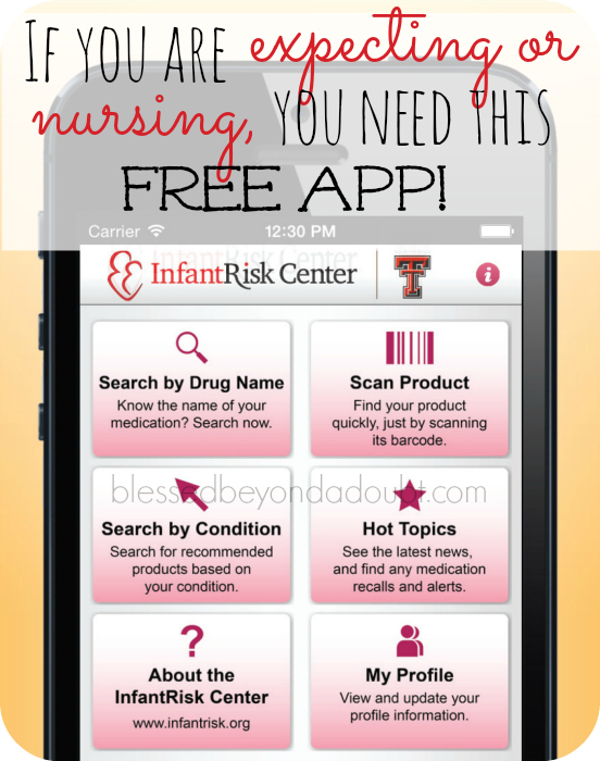 This is the most helpful app for any expectant or nursing mother! It's FREE until 12/1!