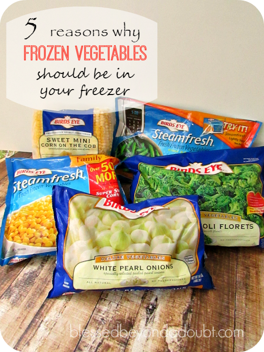 vegetables and frozen fruit