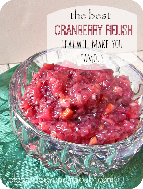 easy cranberry relish recipe