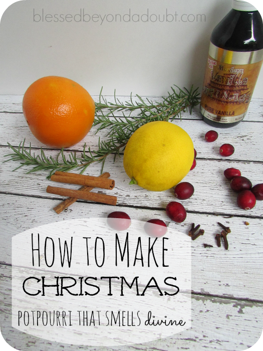 how to make Christmas potpourri