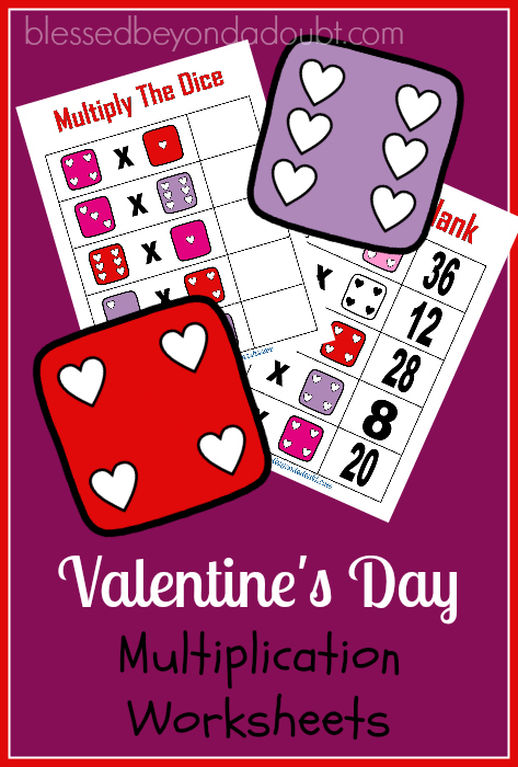 Your child will have FUN mastering their multiplication tables up to 6 with these FREE Valentine's multiplication worksheets