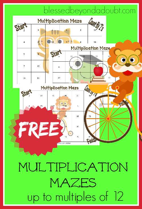 multiplication math sheets