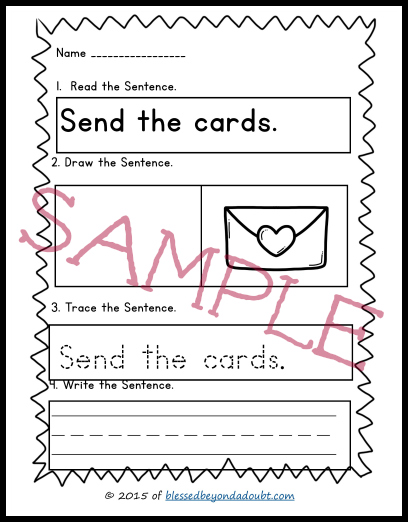 Have your child learn the sentence structure with these FREE printables! 