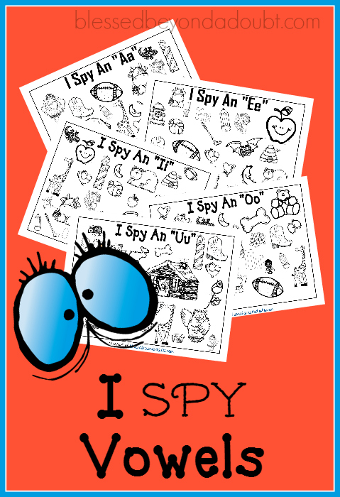 FREE I Spy Vowel Printables