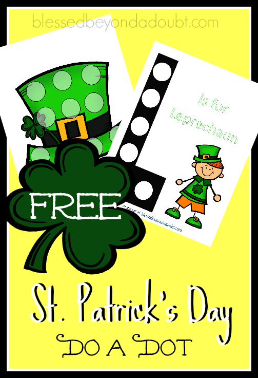 FREE St. Patrick's Day Do a Dot! So cute and festive!