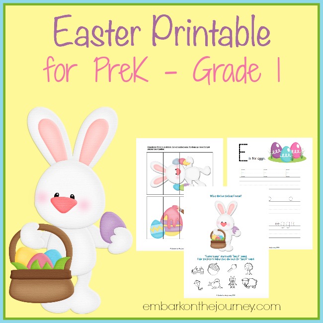 FREE Easter-Printable for PreK - 1