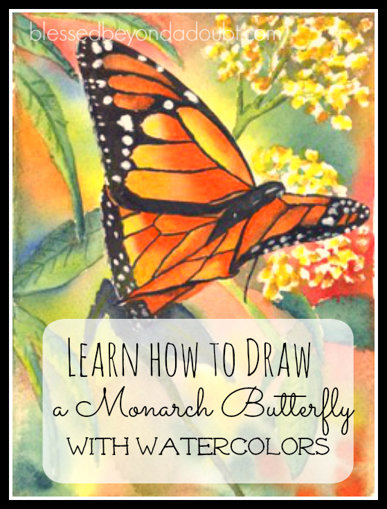 FREE Watercolor butterfly tutorial! Is so lovely!