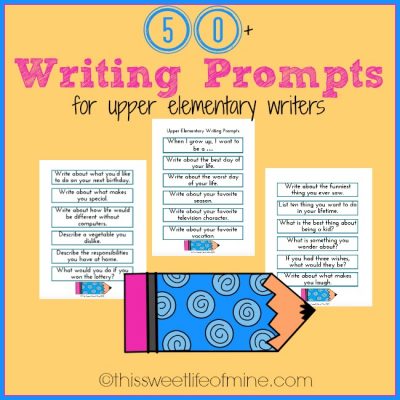 50+ FREE Writing Prompts for Upper Elementary | FUN ideas