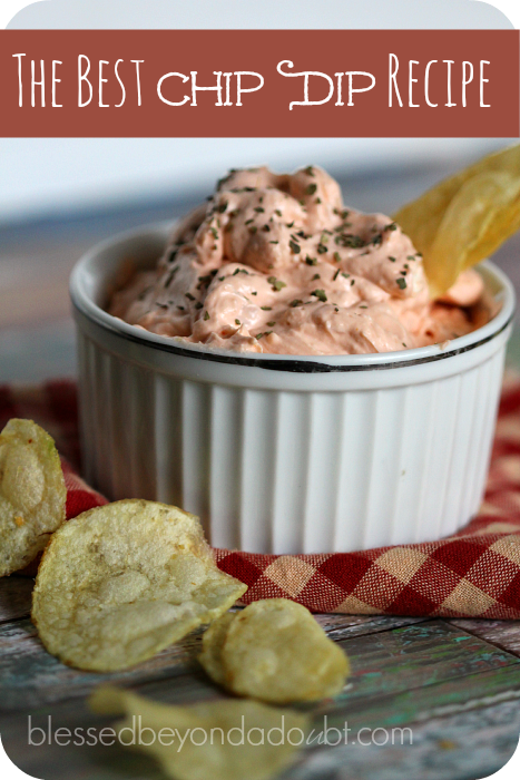 This is my favorite easy chip dip recipe . It's simple to make and taste great with potato chips or veggies.
