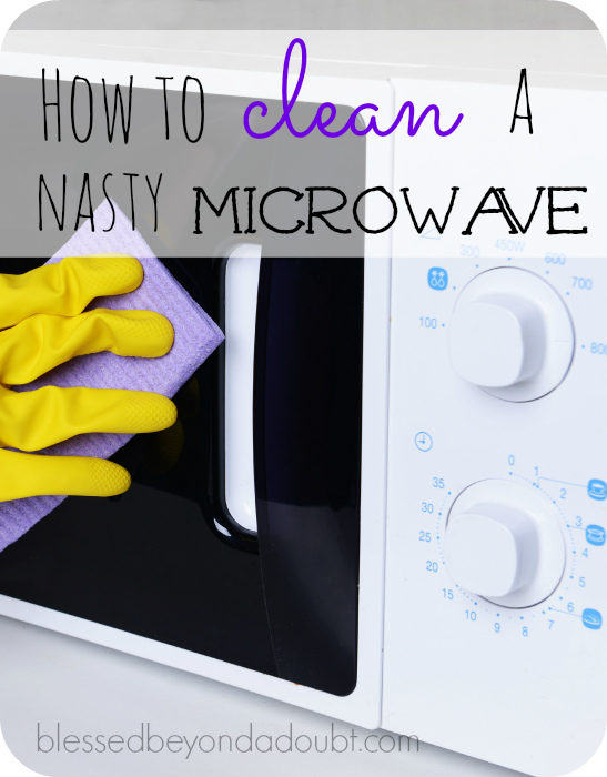 how to clean a microwave