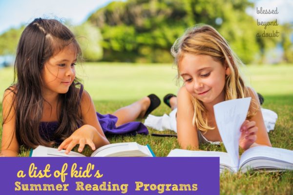 Keep your children reading this summer . Here's a the list of all the summer reading programs for kids that they can participate in. I sign my kids up for all of them.