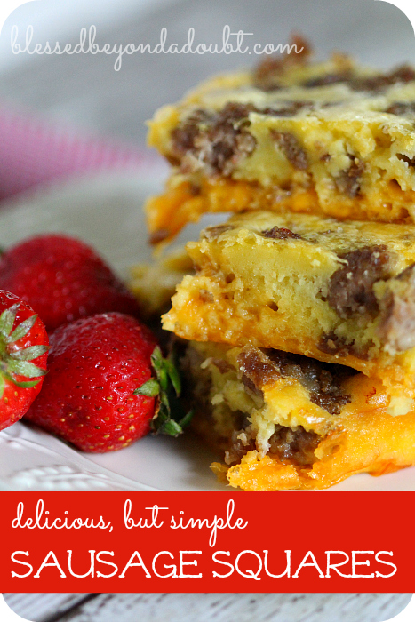 Easy sausage squares that makes a perfect brunch or dinner for a crowd.