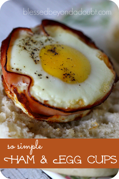 Make these egg and ham cups for your next brunch or we love them for supper. It's so easy, too!