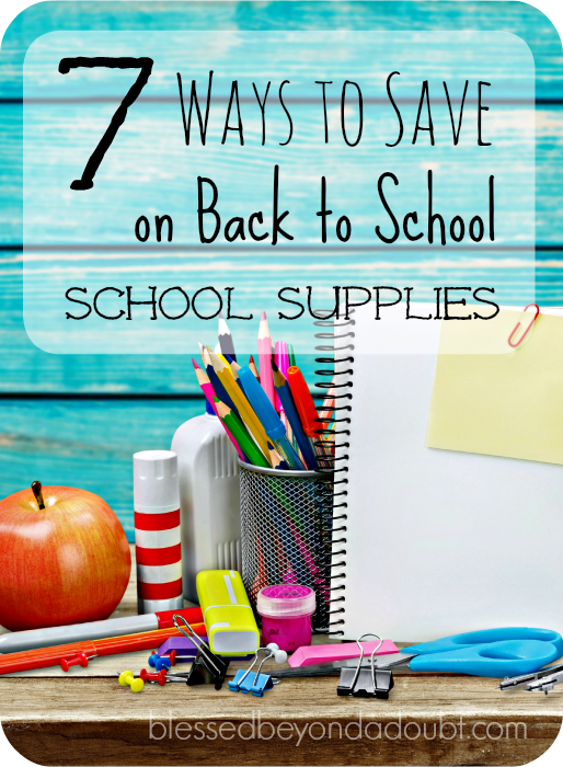 how to save on back to school supplies