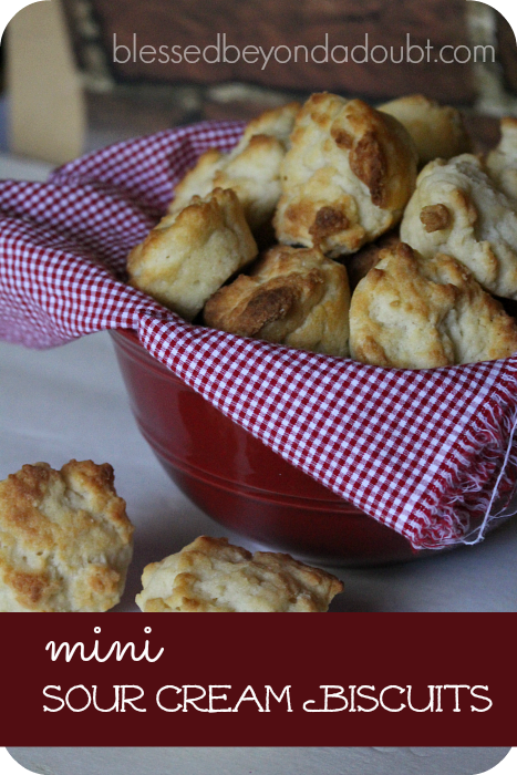 The perfect and tasty mini sour cream biscuits recipe