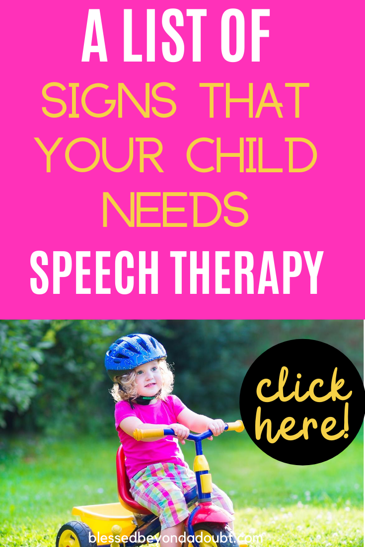 Here are 5 signs that your child might need speech therapy for toddlers. #speechtherapyfortoddlersathomelanguagedevelopment