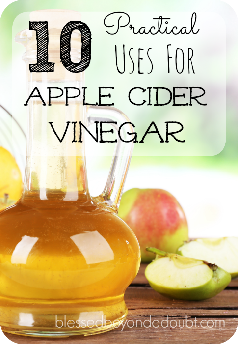 10 Uses of Apple Cider Vinegar that you might not have thought of. Keep a gallon in your pantry.