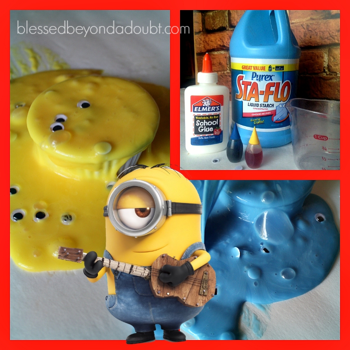 DIY Minions slime - only 4 items needed.
