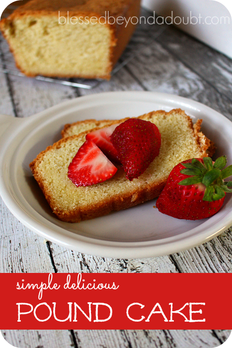 My favorite pound cake that's so simple!
