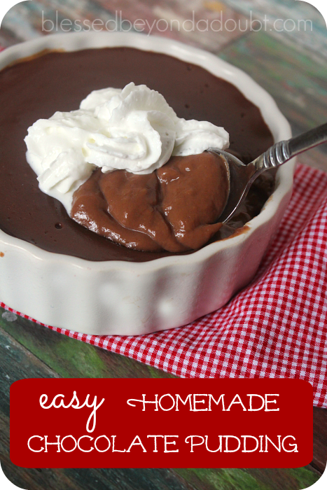 Oh my! This easy chocolate pudding is so sinfully wonderful.