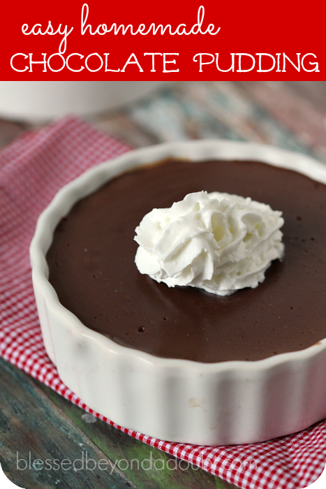So delicious and easy chocolate pudding recipe. You will never want instant pudding again.