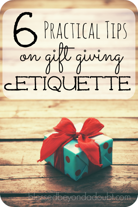 These 6 gift giving etiquette will assure you this holiday season that you are being tactful in regards to gift giving.