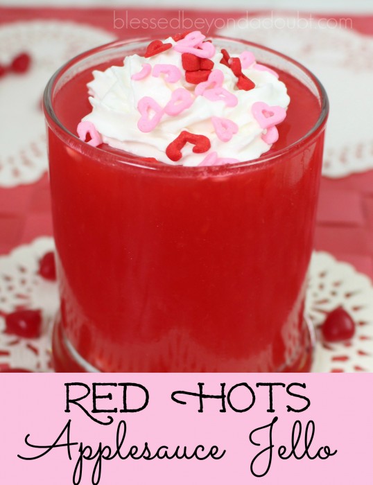 Make this FUN Red Hots Applesauce Jello for your gang. So easy!
