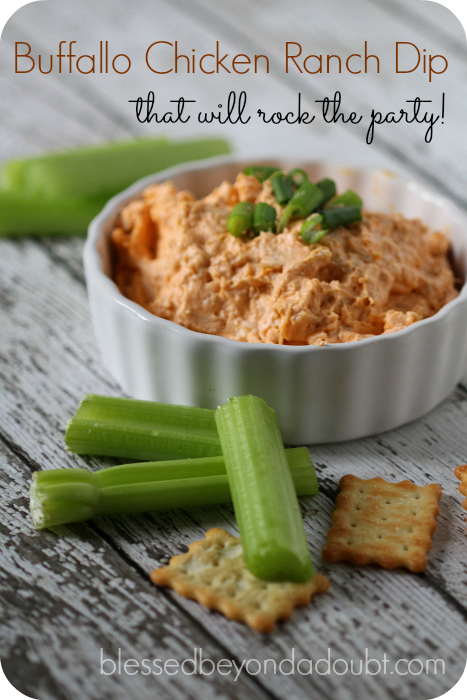 The best buffalo chicken ranch dip that's perfect for social events. Super easy, too!