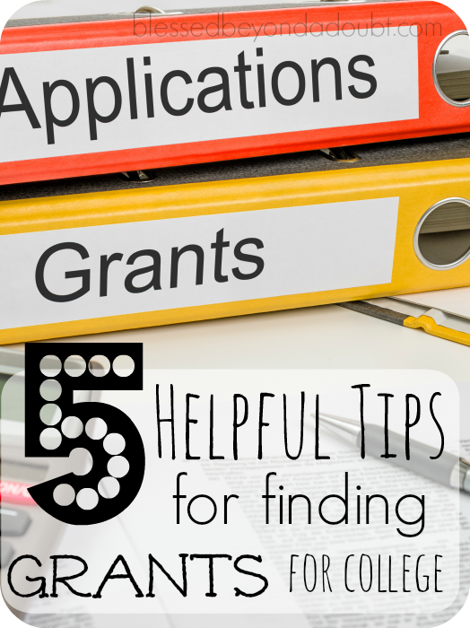 Follow these 5 tips for finding grants for college admission. They are out there. You just have to find them.