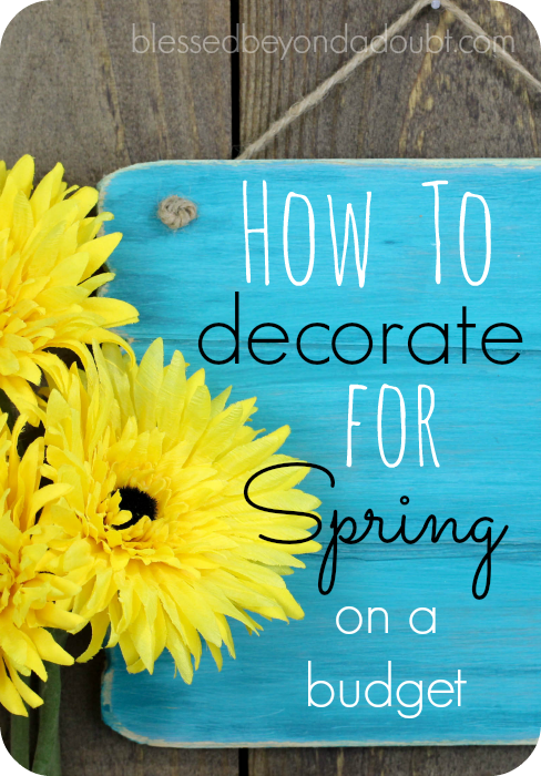 Decorating for spring on a budget can be fun and rewarding. Check out these tips on how you can have a fresh spring look without breaking the bank.
