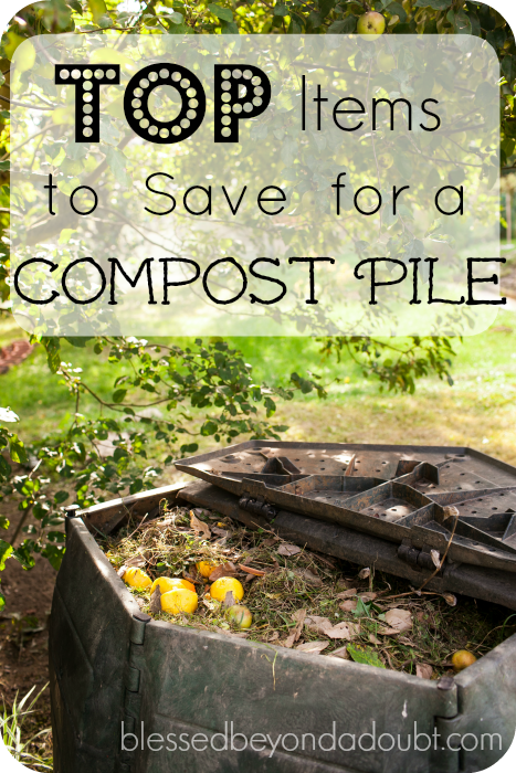 The top items you need to be saving for your DIY compost pile. Do you have any to add?