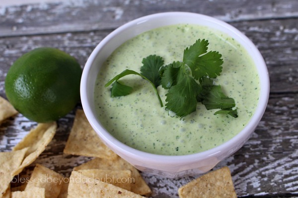 The best creamy jalapeno dip recipe that's a copycat recipe found at Chuy's.