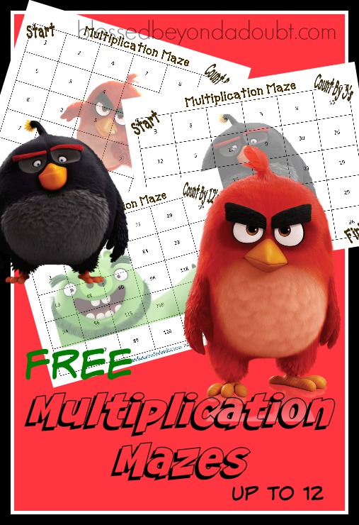 FREE Multiplication Mazes that go up to 12. These are perfect for summer practice.
