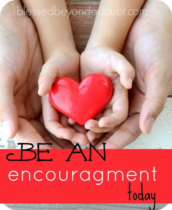 It only takes less than a minute to say a word of encouragement. Read how! Make a difference.