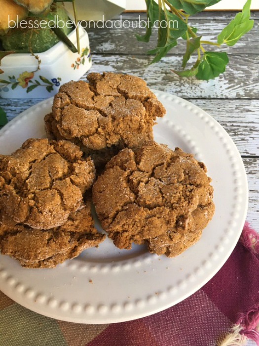 This ginger molasses cookie recipe is so easy! It calls for a spice cake mix. So good!