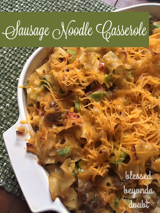 Make this easy Sausage and Broccoli Casserole recipe. It was a big hit with my family. 