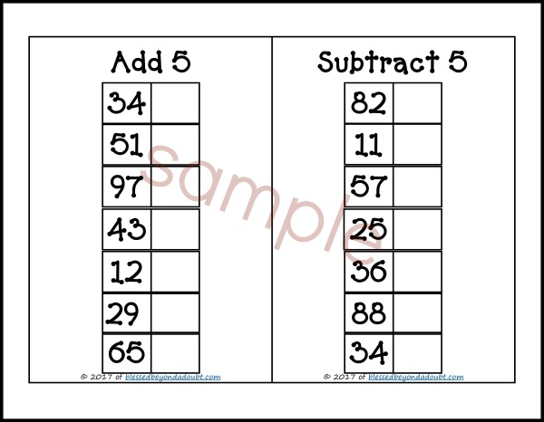 Be sure to grab these free addition and subtraction worksheets. These are fun for classrooms or homeschooling. Check out how I made these free math worksheets into a math station.