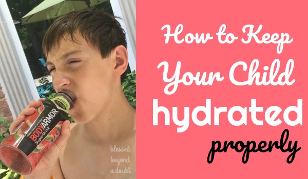 How to keep your child hydrated properly during physical activities. It's a must read for all parents.