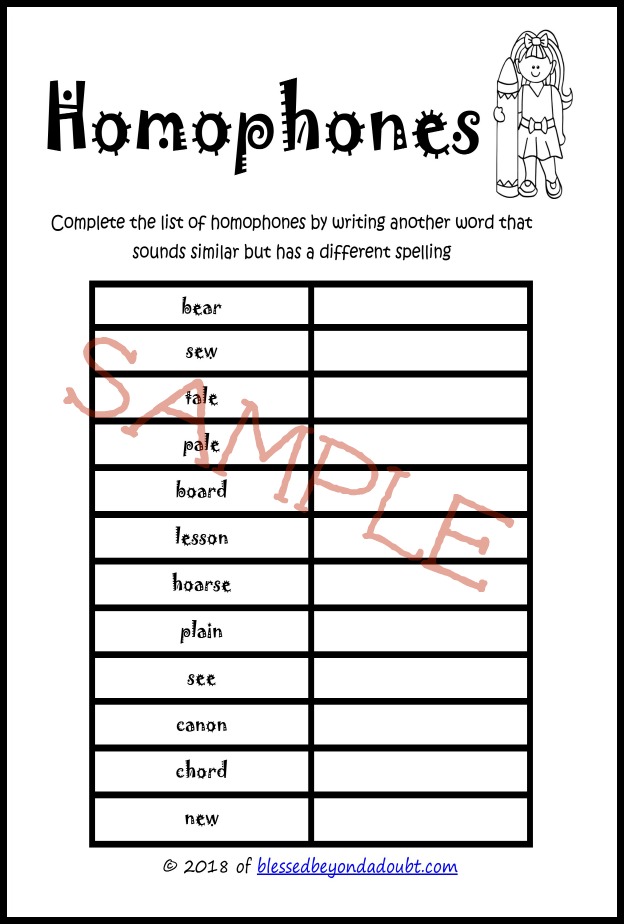 Here are FREE Homophone Worksheets that will help your students master homophones. Check out my weekly idea!