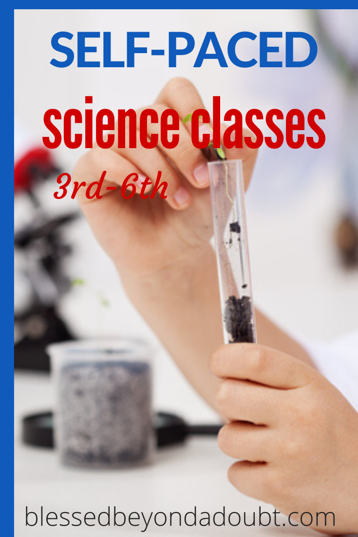 Now your children can take self-paced science courses for grades 3-6. And mama doesn't need to know anything about science. #homeschoolscience #homeschoolscienceexperiments #homeschoolscience #homeschool #distancelearning #schoolclosure