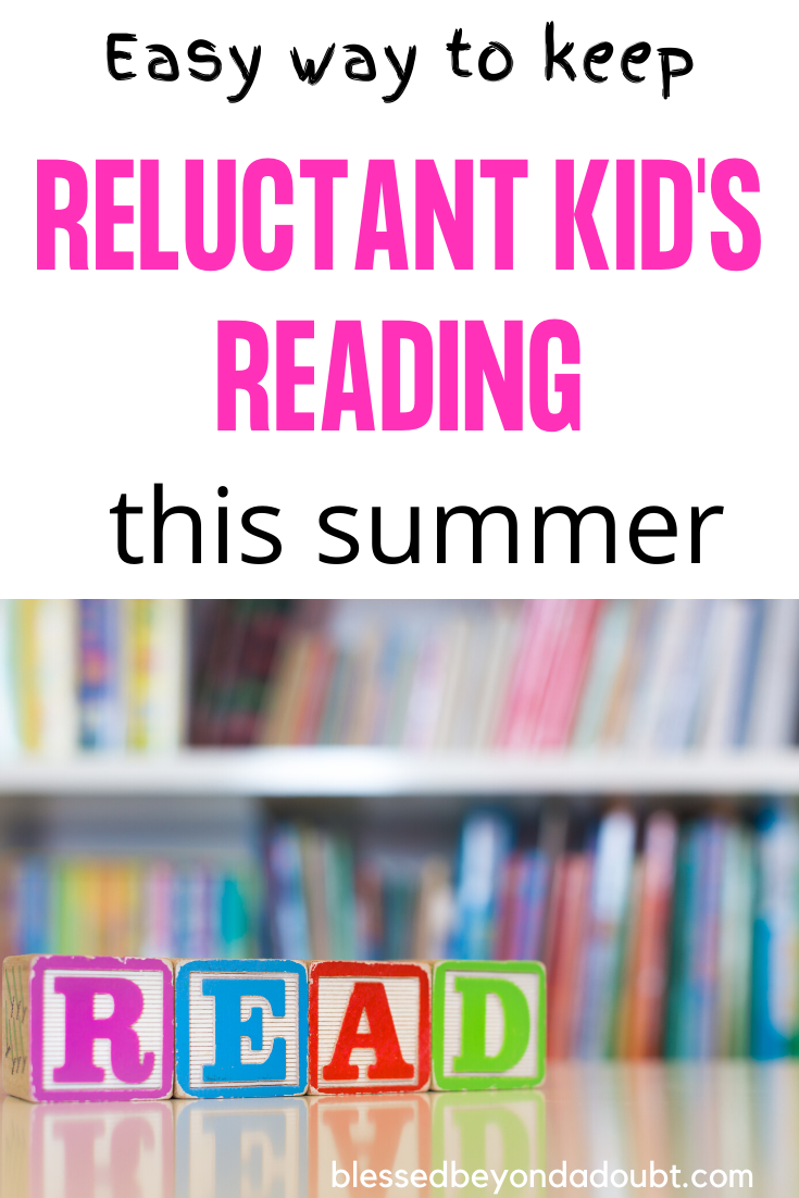 Find out the secret to keeping your kid's reading over the summer without breaking their arm. It has worked for years for my kiddos. #summerreadingchallenge, summerreadingchallenge20202 #summer #readingchallenge 
