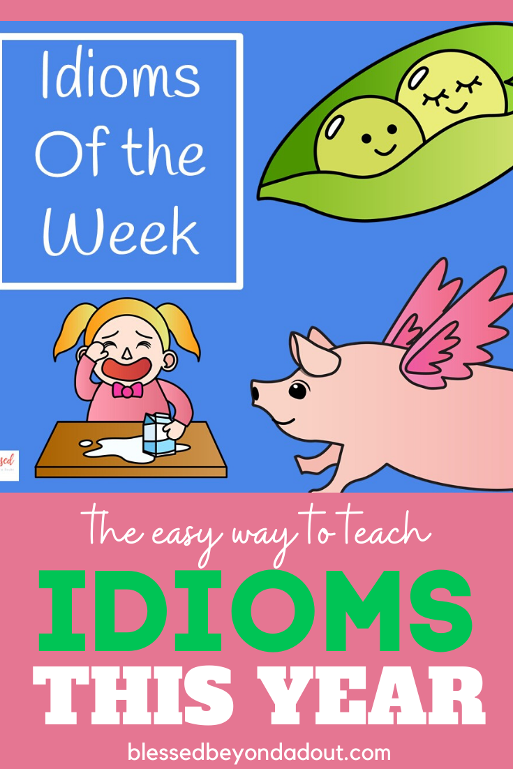Learn how to teach idioms for kids the easy way with these FREE Idiom Posters. #idiomsandphrases #idiomsmeaning #idiomsenglish
