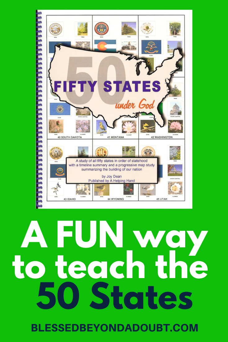 Teaching the 50 states has never been so fun. Here's one of our favorite 50 State homeschool curriculum. Check out the giveaway! #teach50statesfromachristian ##teach50statesfor kids #teach50states #teach50statesactivities