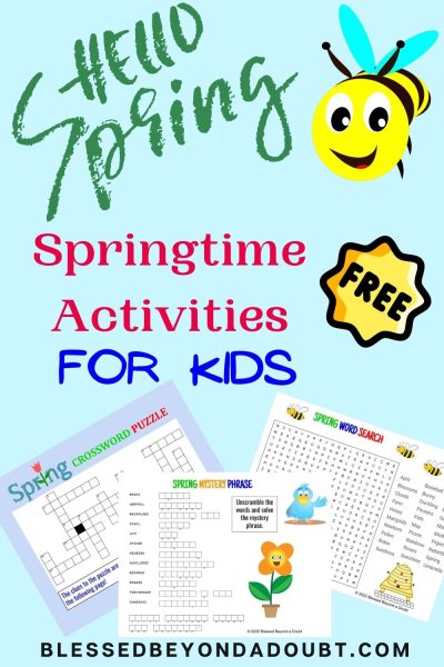 April showers bring May flowers! Spring is upon us. Share these fun spring word puzzles and 10 coloring pages with your children.